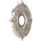 Ekena Millwork Attica PVC Ceiling Medallion (Fits Canopies up to 5"), Bright Coat Chrome, 13"OD x 3 1/2"ID x 3/4"P CMP13ATBCR - alternate 5